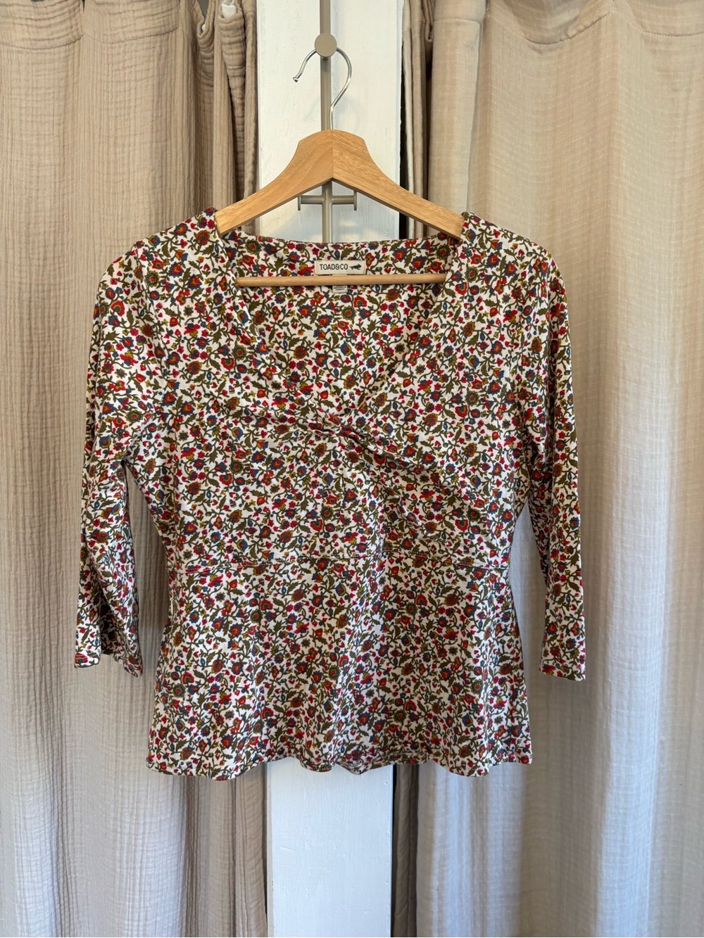 Toad & Co Floral Blouse- Small